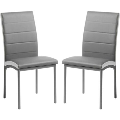Pack 2 Sillas Meli de Comedor Salón Cocina Polipiel Modernas 92x54x45 cm