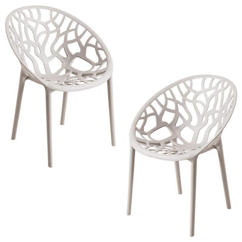 

Packs Sillas Jardín - Pack 2 Sillas Nido - Gris claro