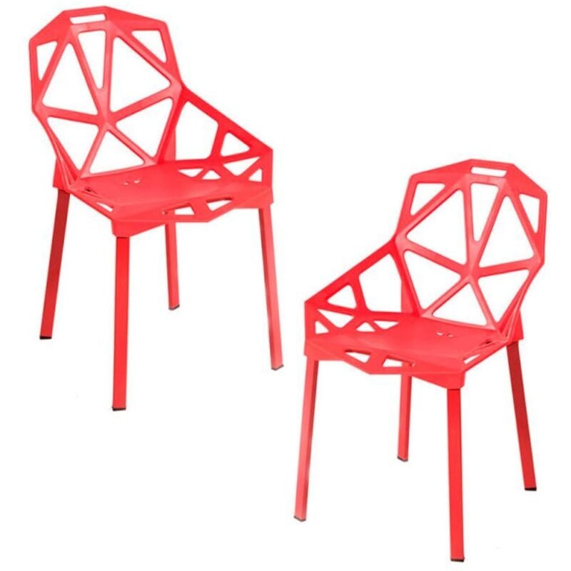 

Packs Sillas Comedor - Pack 2 Sillas Omega - Rojo