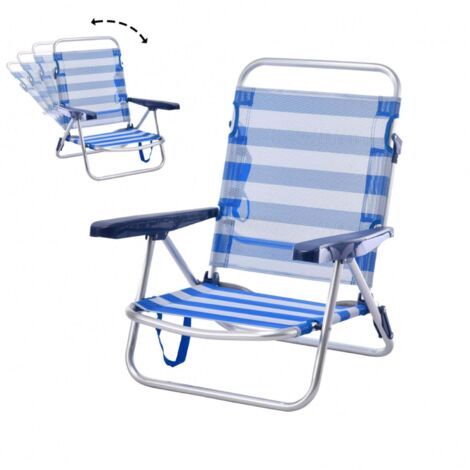Pack 2 Sillas Playa Plegable y Convertible