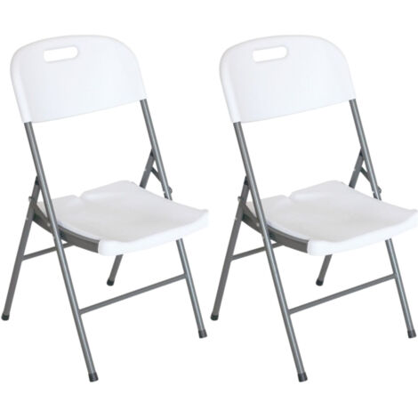 Pack 2 Sillas Plegables con Asa 47x58x87cm 7house