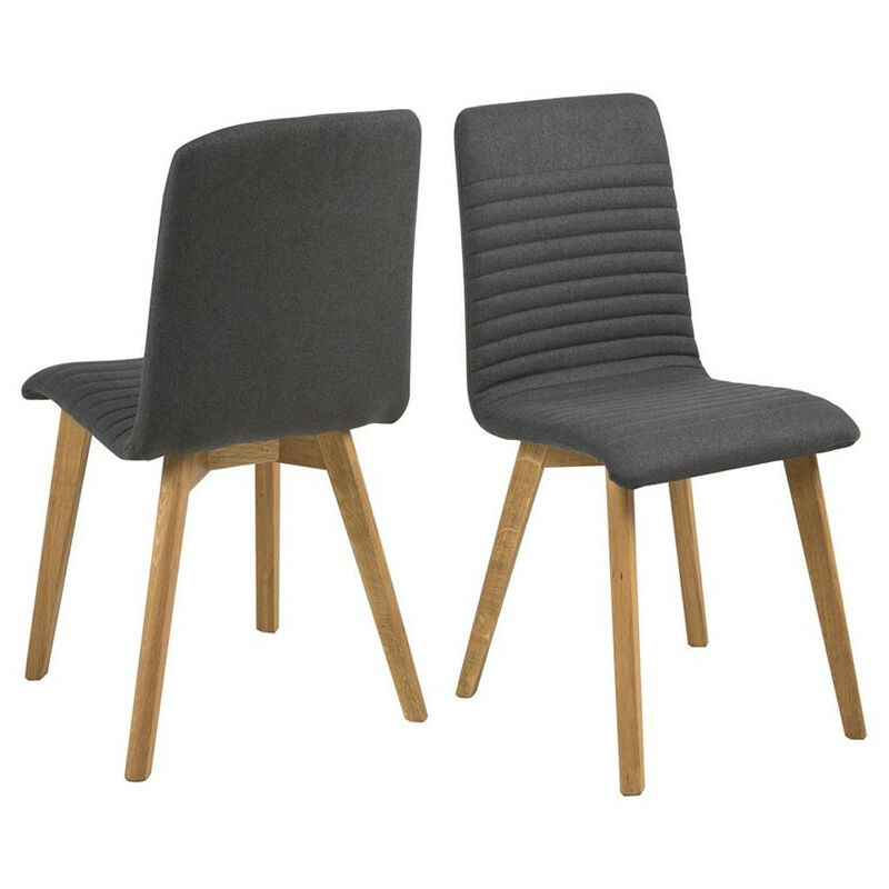 

Pack 2 Sillas Tapizadas Arosa Tapizado Gris Ancho: 42 Cm X Largo: 43 Cm X Alto: 90 Cm
