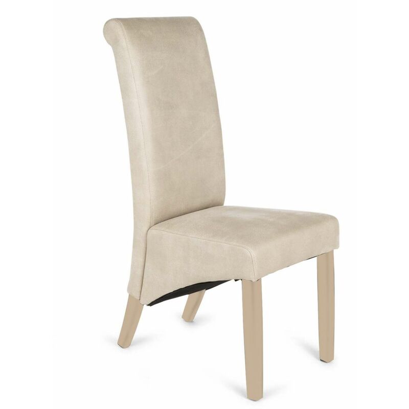 

Pack de 2 sillas Minerva acabado tela marrón, gris o beige. 107 cm (alto) 43 cm (ancho) 63 cm (fondo) Color PIEDRA