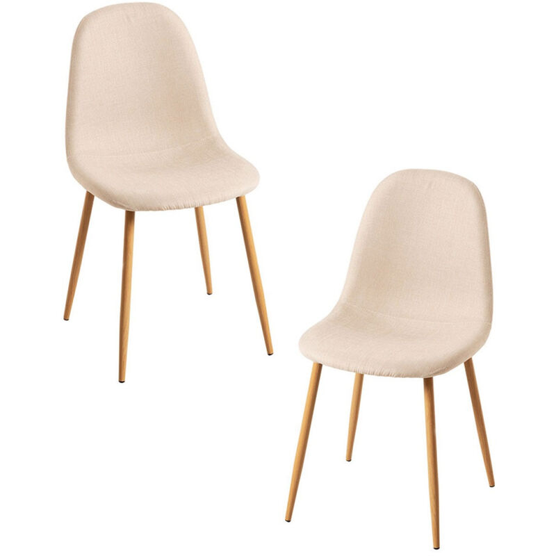 

Packs Sillas Comedor - Pack 2 Sillas Teok Tela - Beige