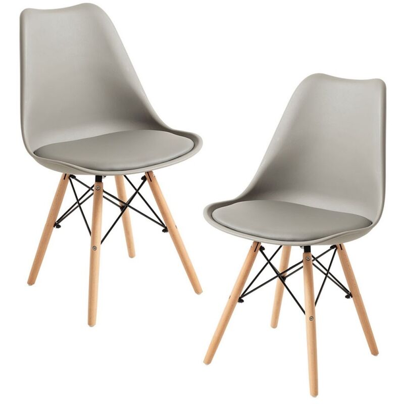 

Packs Sillas Comedor - Pack 2 Sillas Tilsen - Gris claro