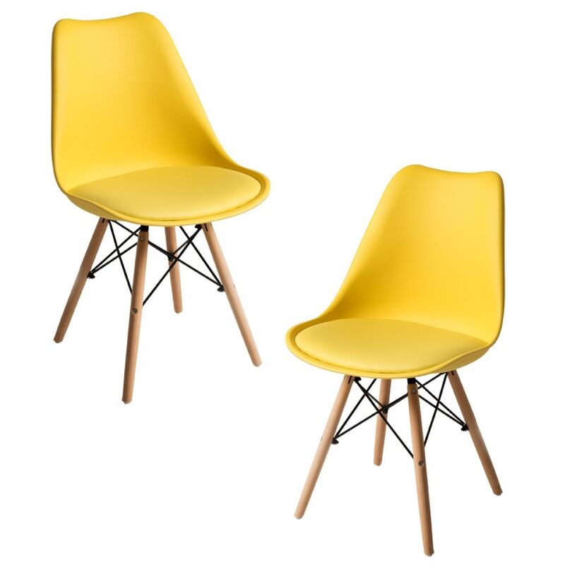 

Packs Sillas Comedor - Pack 2 Sillas Tilsen - Amarillo
