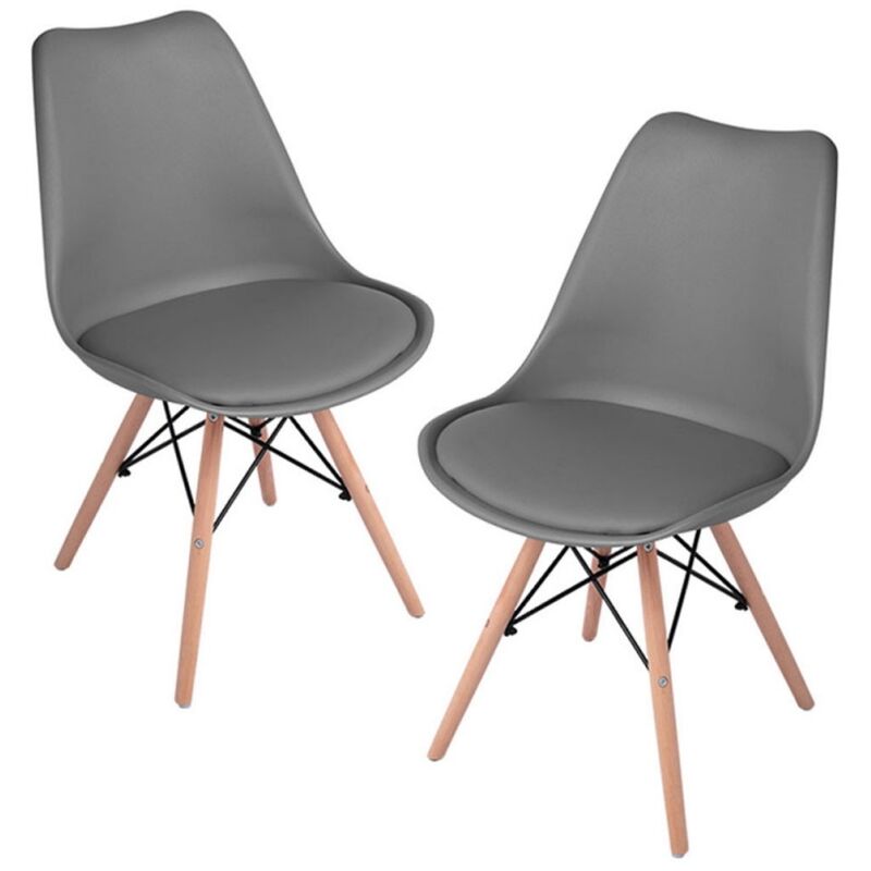 

Packs Sillas Comedor - Pack 2 Sillas Tilsen - Gris oscuro