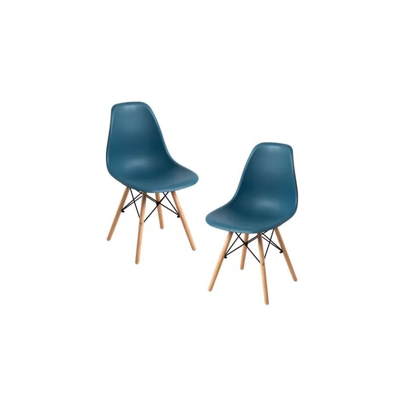 

Packs Sillas Comedor - Pack 2 Sillas Tower Basic - Azul Petróleo