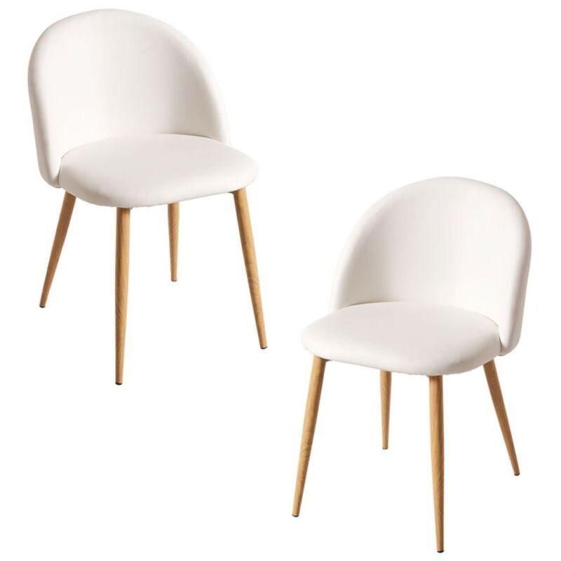 

Packs Sillas Comedor - Pack 2 Sillas Vint Polipiel - Blanco