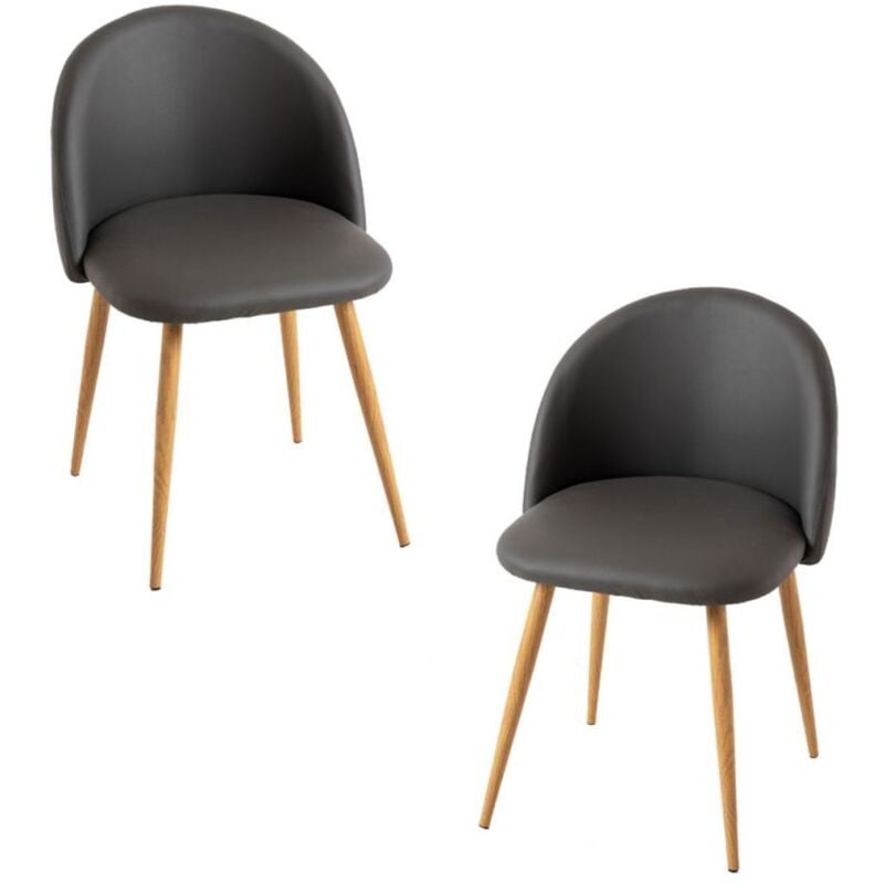 

Packs Sillas Comedor - Pack 2 Sillas Vint Polipiel - Gris