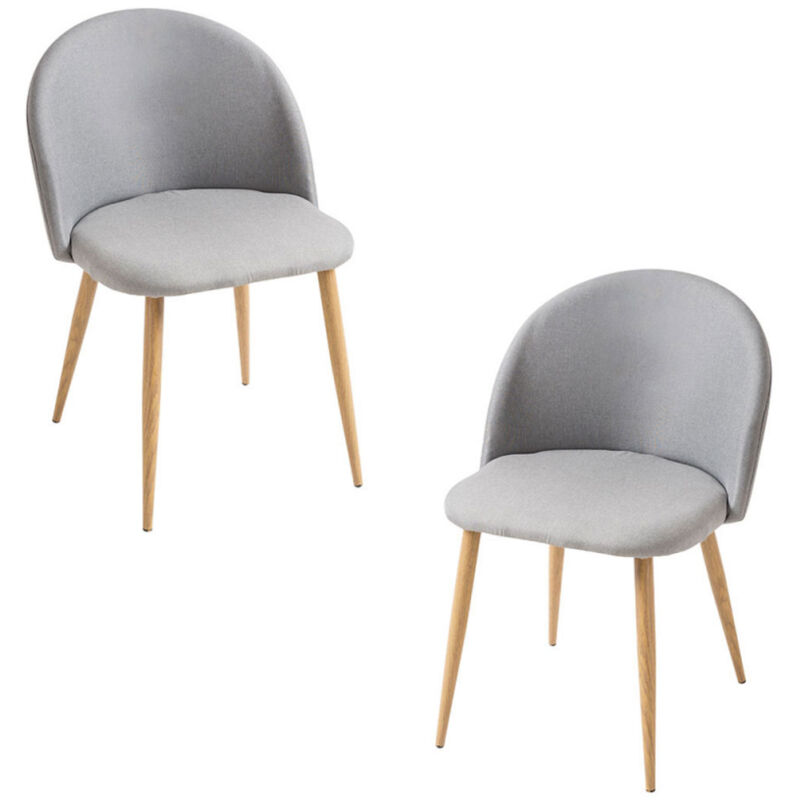 

Packs Sillas Comedor - Pack 2 Sillas Vint Tela - Gris claro