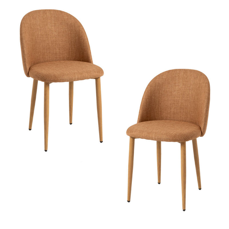 

Packs Sillas Comedor - Pack 2 Sillas Vint Tela - Marrón arena