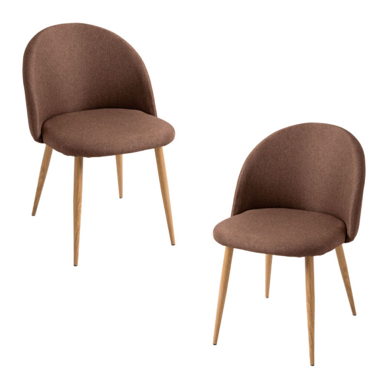 

Packs Sillas Comedor - Pack 2 Sillas Vint Tela - Marrón