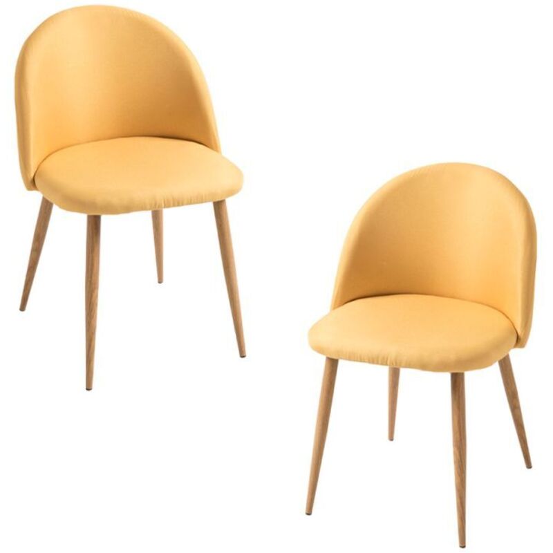 

Packs Sillas Comedor - Pack 2 Sillas Vint Tela - Amarillo