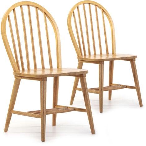 VS VENTA-STOCK Eiche Farbe, Massivholz, 48 cm (L) 48 cm (T) 92 cm (H)