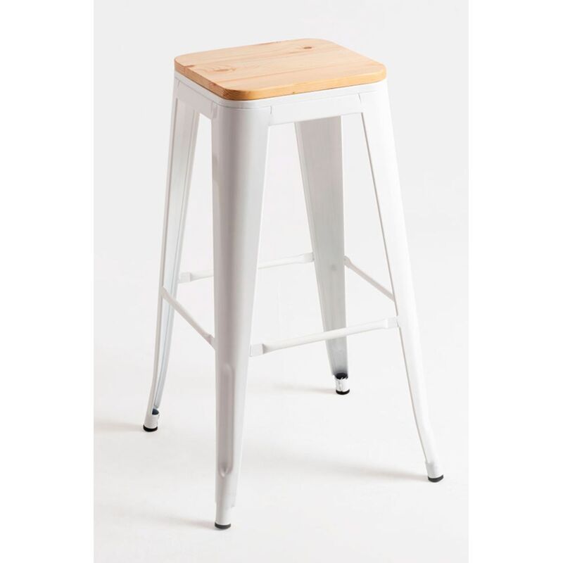 

Packs Taburetes Altos - Pack 2 Taburetes Torix Madera Natural - Blanco