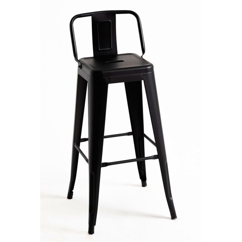 

Packs Taburetes Altos - Pack 2 Taburetes Torix Respaldo - Negro mate