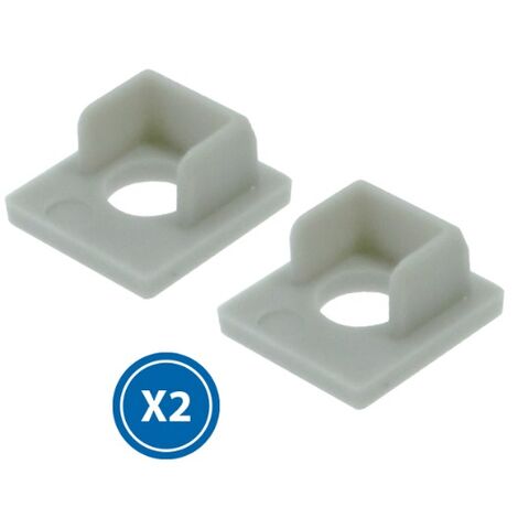 Pack 2 Tapones para Perfil  Blanco   IluminaShop