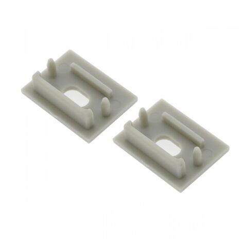 Pack 2 Tapones para Perfil Fat  Blanco   IluminaShop