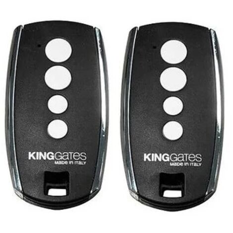 PACK 2 Télécommandes STYLO 4K - KING GATES - Emetteur Radio Rolling Code 433.92 MHz à 4 canaux