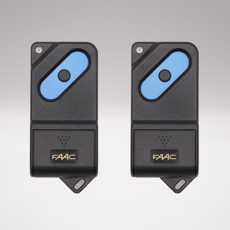 TM2 868 ds - Lot de 2 télécommandes pour portails et porte de garage à 2 boutons - 868,35 MHz - Code ds - Compatible récepteur ds - Réf. 787471 - Faac