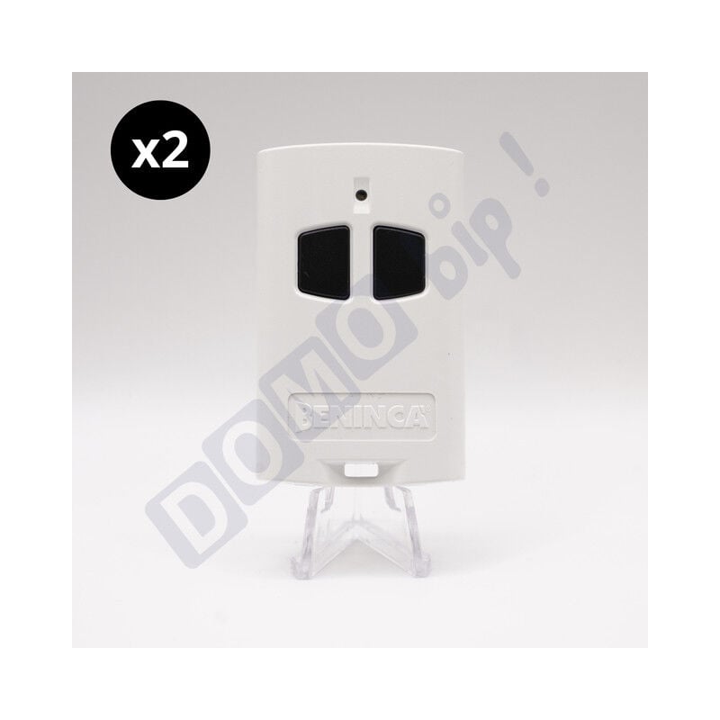 To.go 2 ak – Lot de 2 télécommandes 2 canaux 433,92 MHz pour portail/garage – Double codage ARC/Rolling Code – Compatible ONE.2WO / ONE.2WB / ONE.2WI