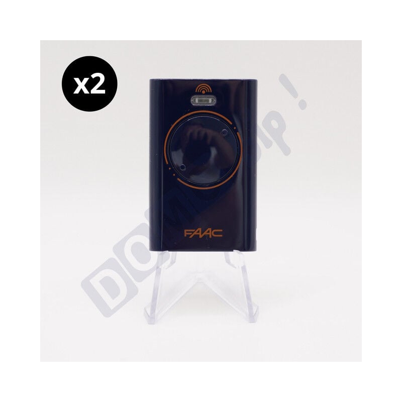 XT2 433 sl bleu (Réf. 787014) - Lot de 2 télécommandes 2 Boutons pour portails et porte de garage - Codage Fixe - Fréquence : 433,92 MHz - Compatible