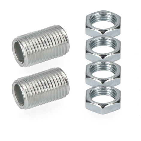 Pack 2 tiges filetées + 4 écrous 15mm métrique 10