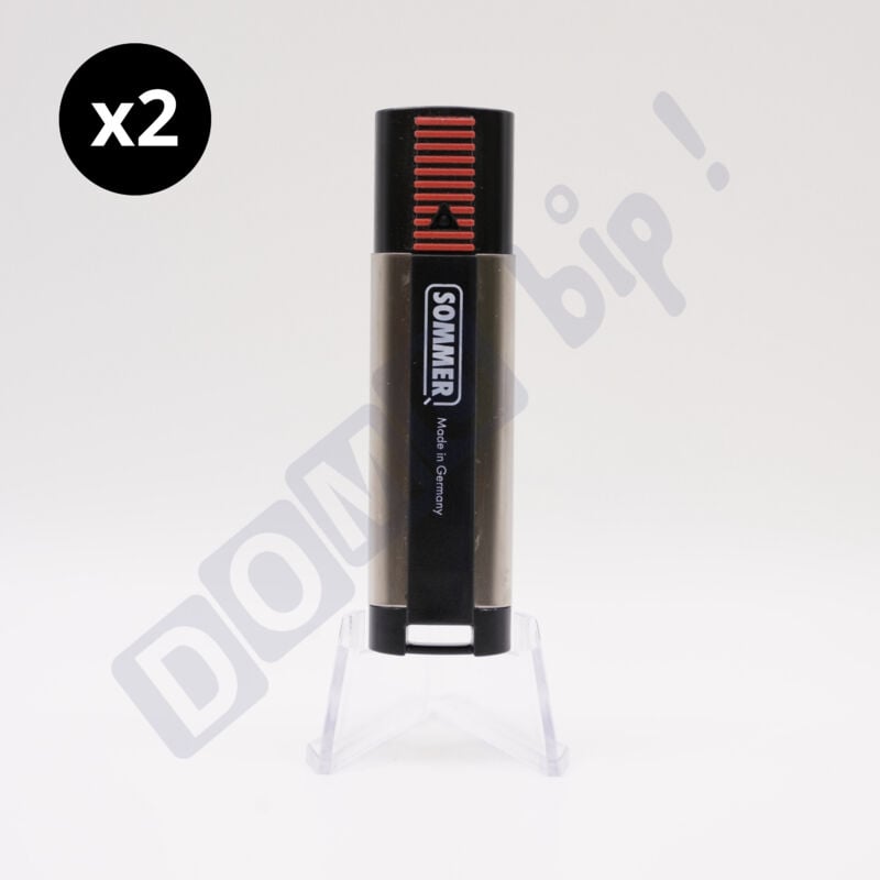 4020 (TX03-868-4) - Lot de 2 télécommandes 4 canaux (868,8 MHz) pour portails et garages - Rolling Code - - Sommer
