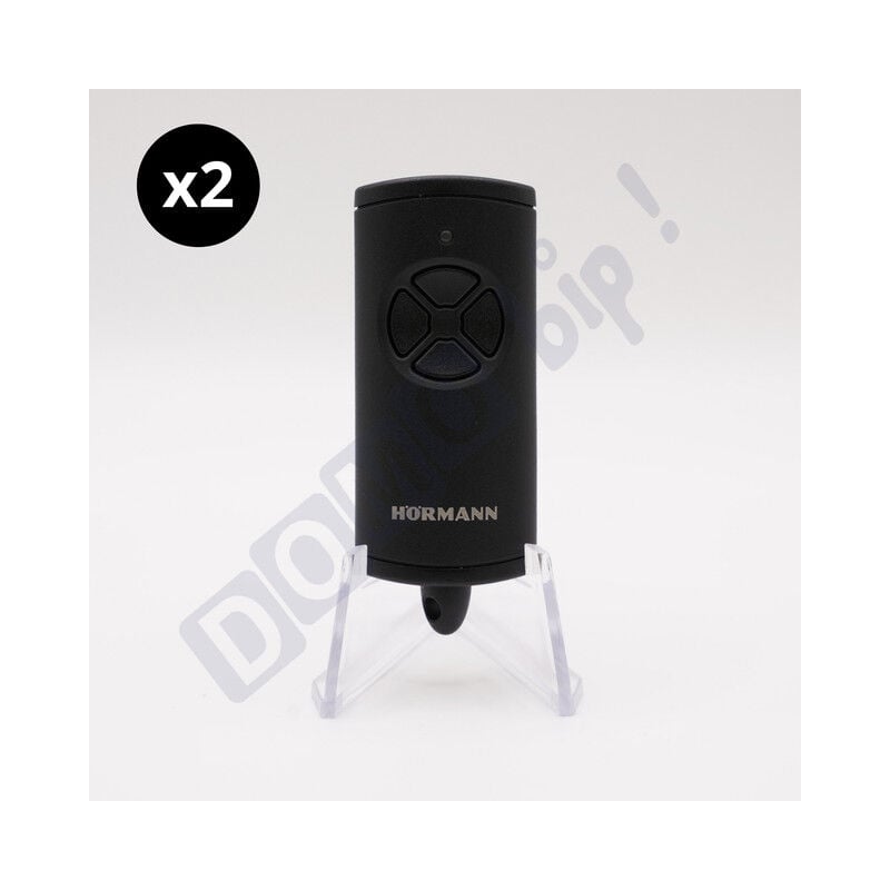 Hse 4 bs Noir Mat - Lot de 2 télécommandes 4 canaux pour motorisation BiSecur - Référence : 4511736 - Fréquence : 868 MHz - Hörmann
