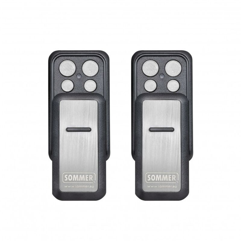 Slider Vibe – Lot de 2 télécommandes 4 canaux 868 MHz SOMloq2 – Codage sécurisé aes – Compatible motorisations base+, tiga+, pro+ - Sommer