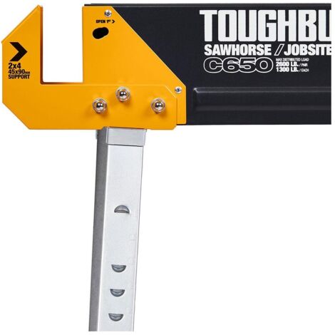 Pack 2 unid. c650 caballete mesa de trabajo tb-c650-2 toughbuilt