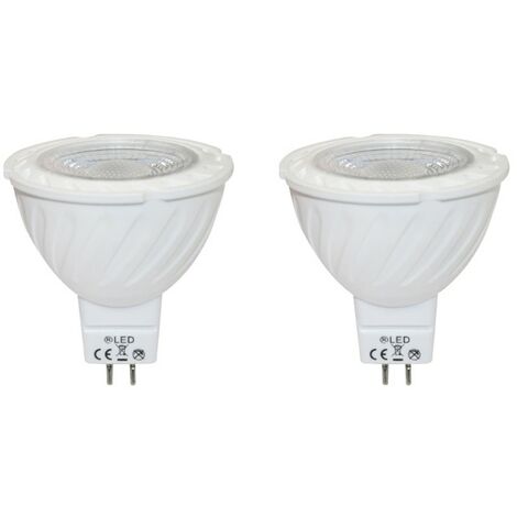 Pack 2 x Bombilla LED GU5.3 MR16 12V (5W)  3000ºK (blanco cálido)