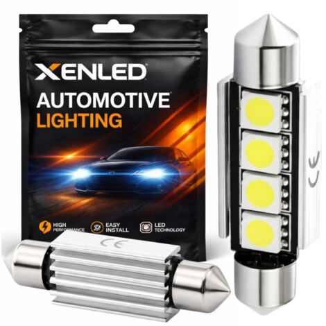 Pack 2 x LED Navette FX Racing C10 42mm 4 SMD DISSIPATOR CANBUS - Navette 42mm - C10W 12V