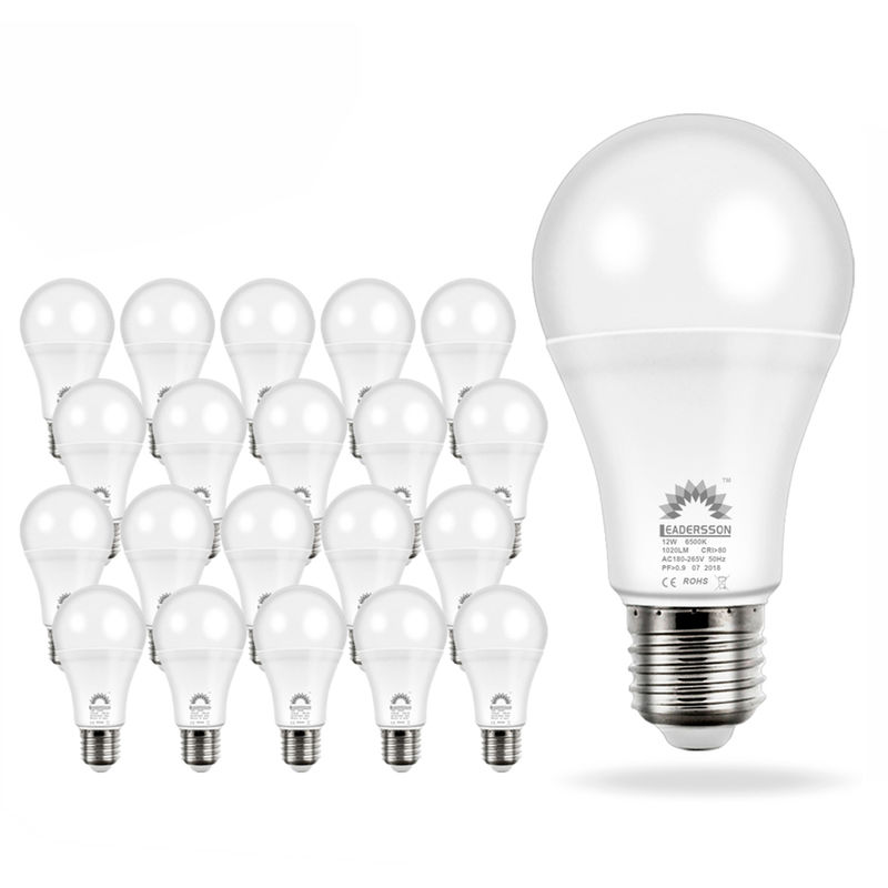 

Pack 20 Bombillas LED Bajo Consumo AVILA A60 12W con 850 Lm. · 4500K Blanco Neutro