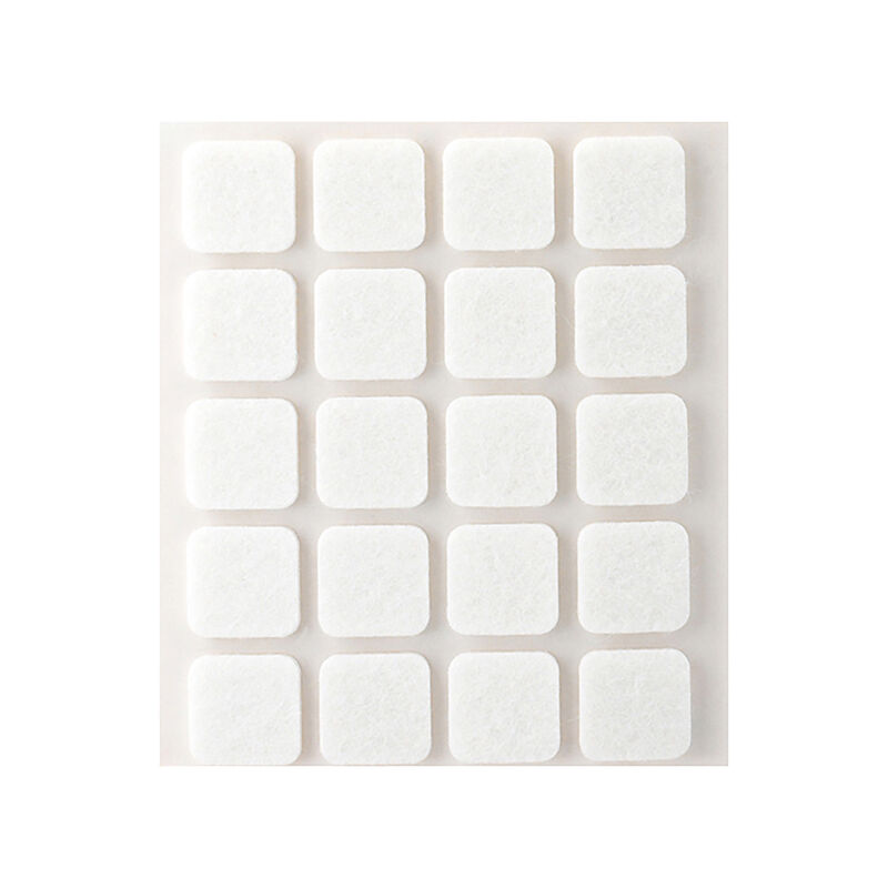 

Pack 20 fieltros blanco sinteticos adhesivos 17x17mm plasfix - Inofix