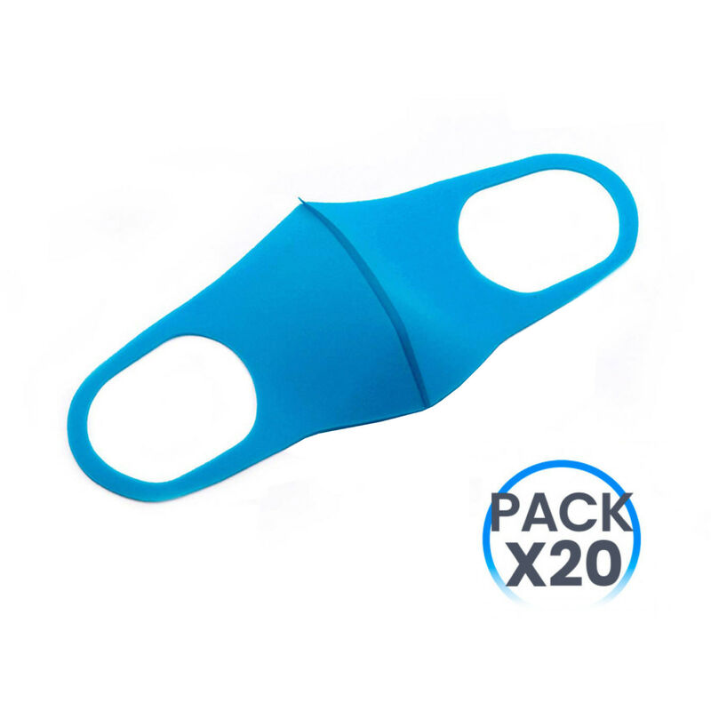 

Pack 20 Mascarillas Reutilizables Infantil O91 Color - Azul