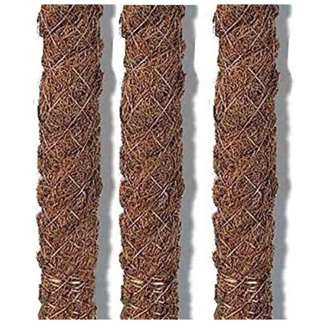Pack 20 Poste Tutor Musgo de Coco 60 cm, 32 mm  Utilizado en agricultura, plantaciones y floricultura de jardines