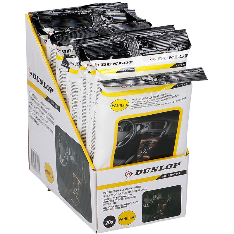

Pack 20 toallitas limpia salpicaderos - Dunlop