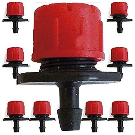 Pack 200 x Gotero rojo regulable 0 a 70 litros/hora