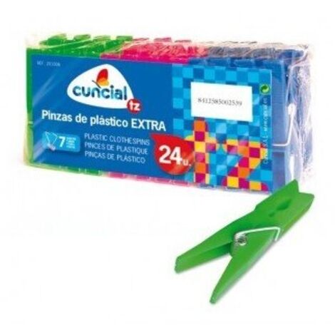 PACK 24 PINZAS POLIPROPILENO 75 MM. - CUNCIAL