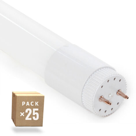 Pack 25 Tubos LED T8 9W 1260Lm 6000ºK Cristal 60Cm 40.000H [HO-LM1056-CW]