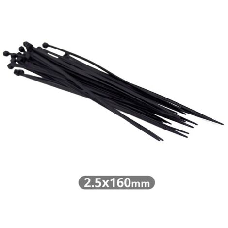 Pack 25 Unidades Bridas 160x2.5mm Negro GSC 000901320