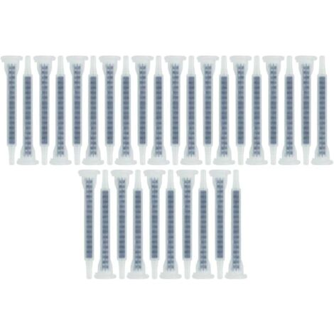 Pack 25 unidades Cánulas para adhesivos Boquillas mezcladoras para pasta bicomponente y pegamentos estructurales, 50ml