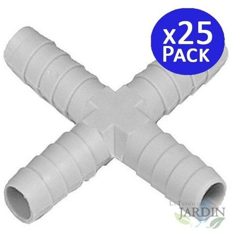 Pack 25 x Cruz 10mm para tubería flexible
