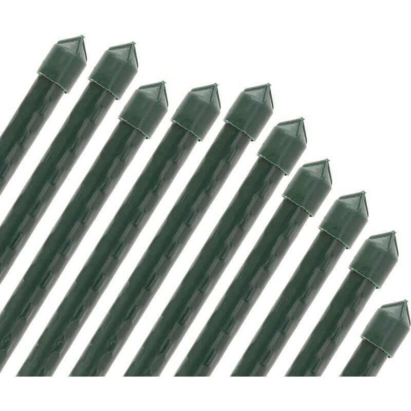 Suinga - Lot de 25 Tuteur en bambou plastifié 180 cm, diamètre de bambou 14-16 mm. Tiges de bambou écologiques pour attacher les arbres
