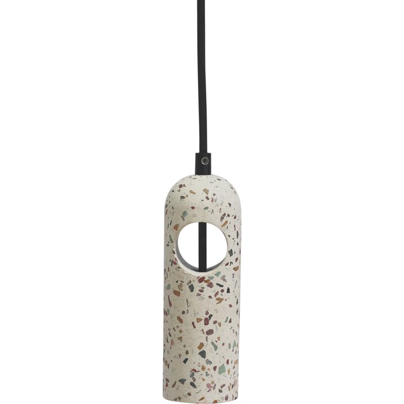 Lampe suspendue en ciment blanc E27 Lampe suspendue en ciment blanc E27