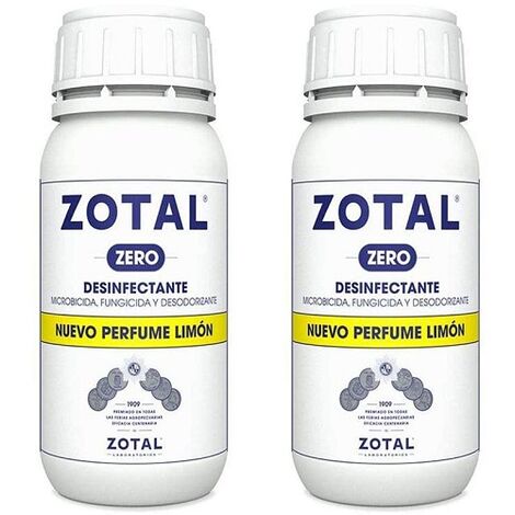 Desinfectante microbicida con Zotal Zero OLOR A LIMÓN Envase 250 cc.
