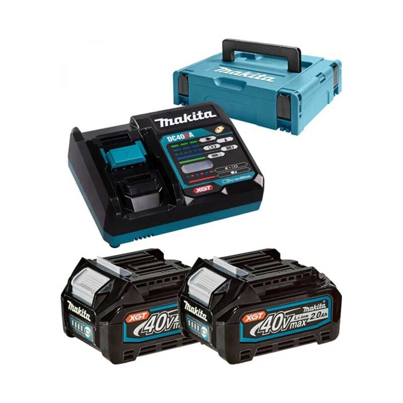 Makita - 40V Li-ion max Set de 2 batteries 2,5 ah - Mbox - 191V07-0