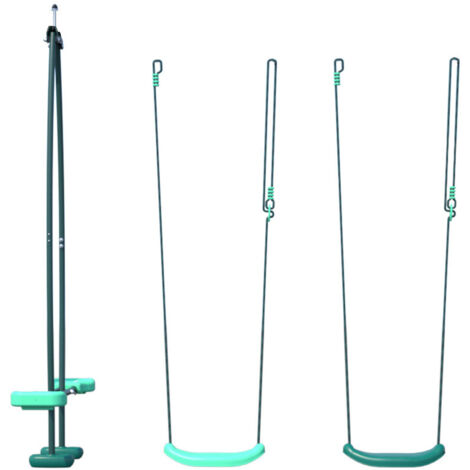 Pack 3 accessoires 2 balançoires et 1 face à face pour portique H222 cm